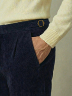 Navy Corduroy Trousers