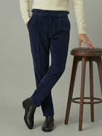 Navy Corduroy Trousers