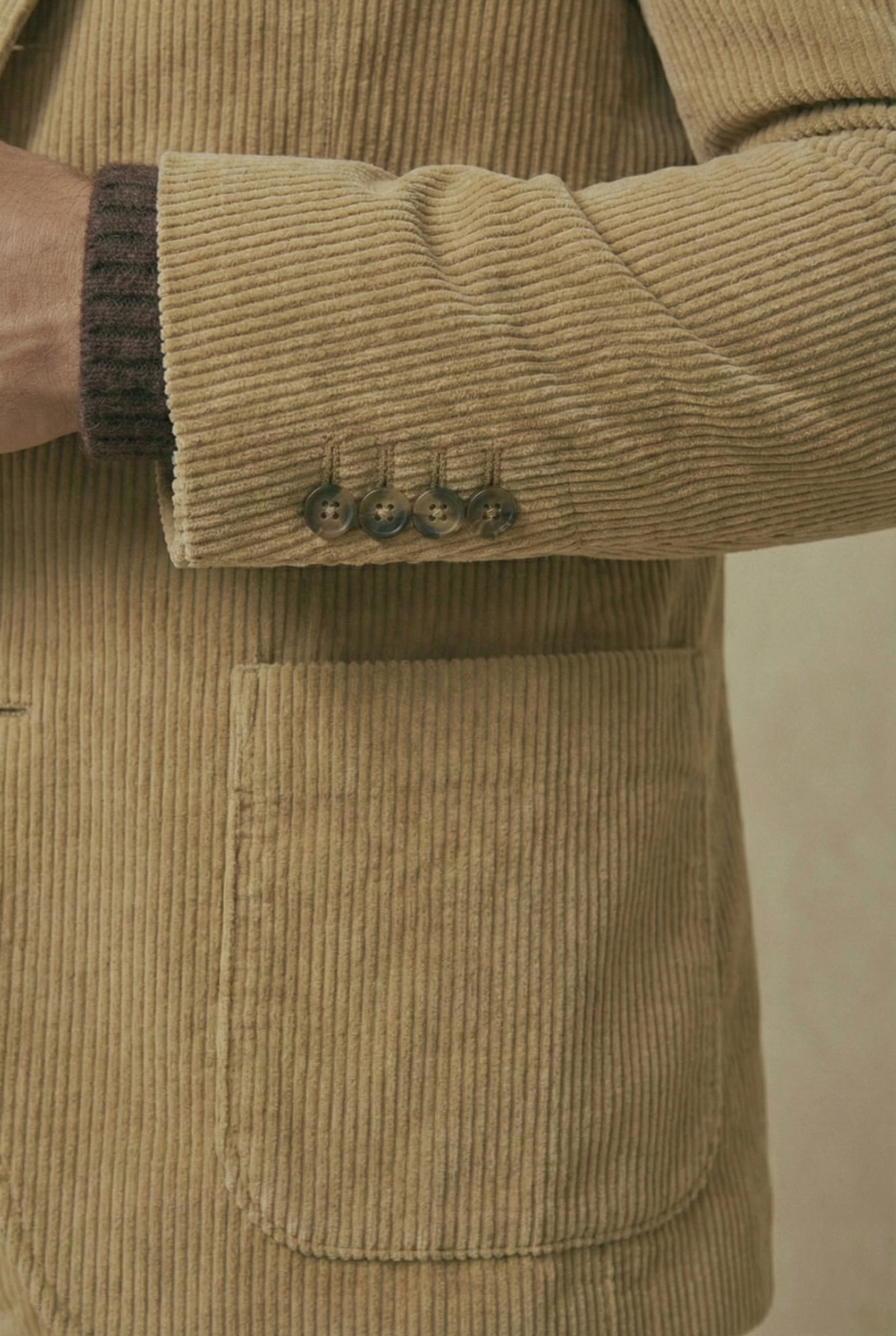 Tan Corduroy Suit Set