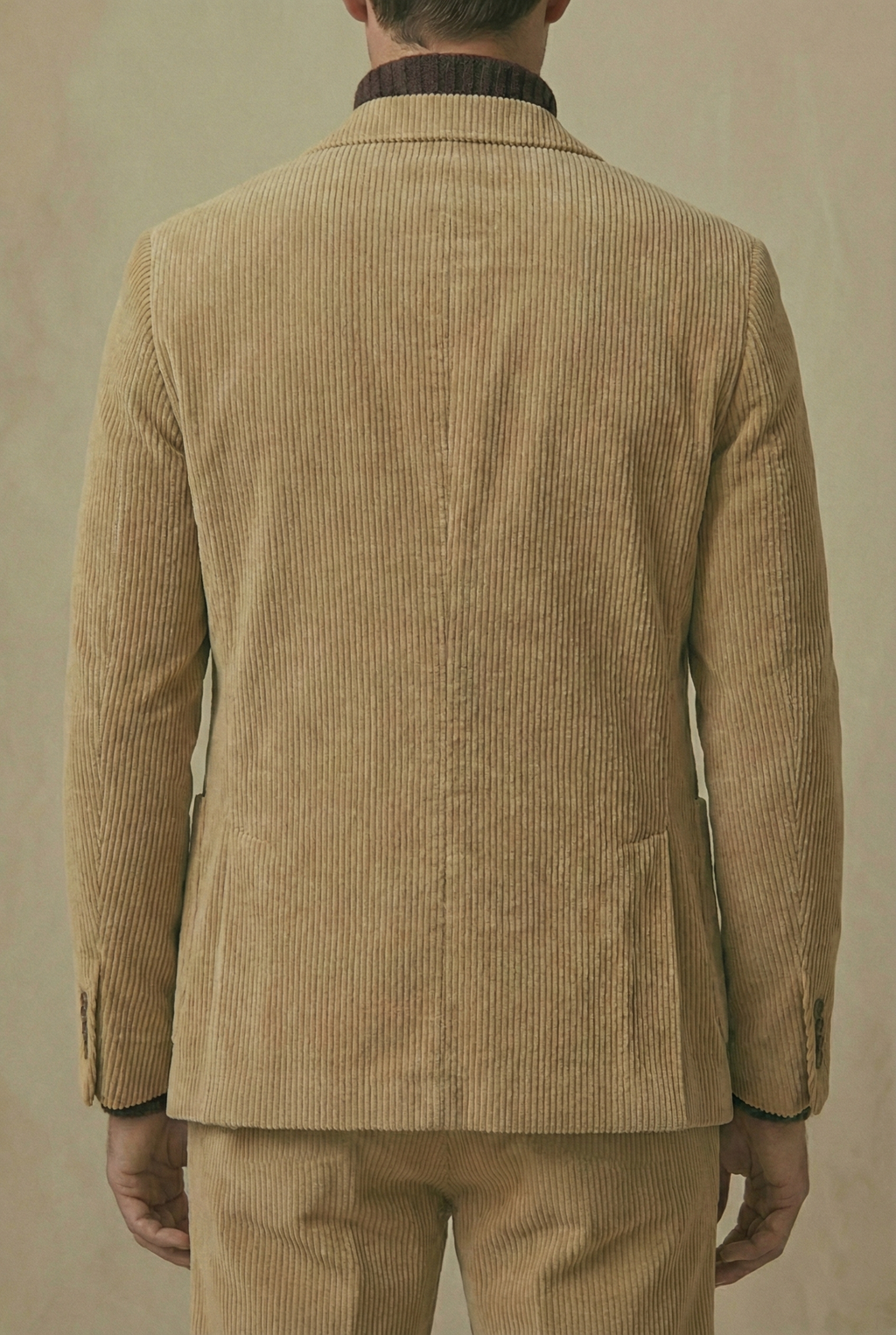 Tan Corduroy Suit Set