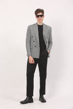 Black & White Houndstooth Blazer