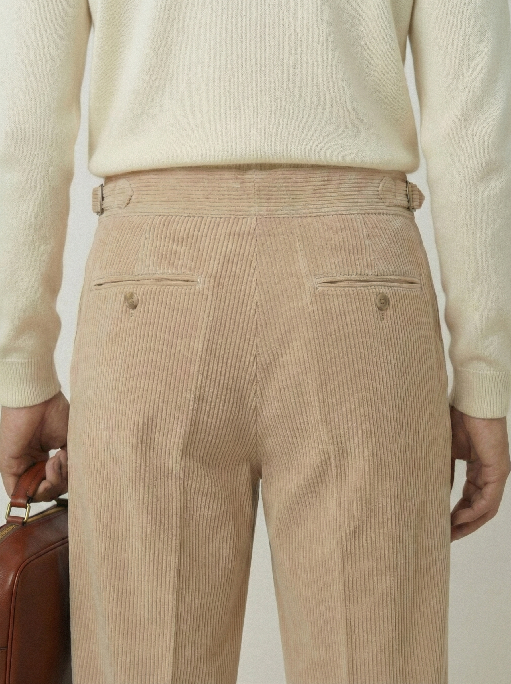 Beige Corduroy Trousers