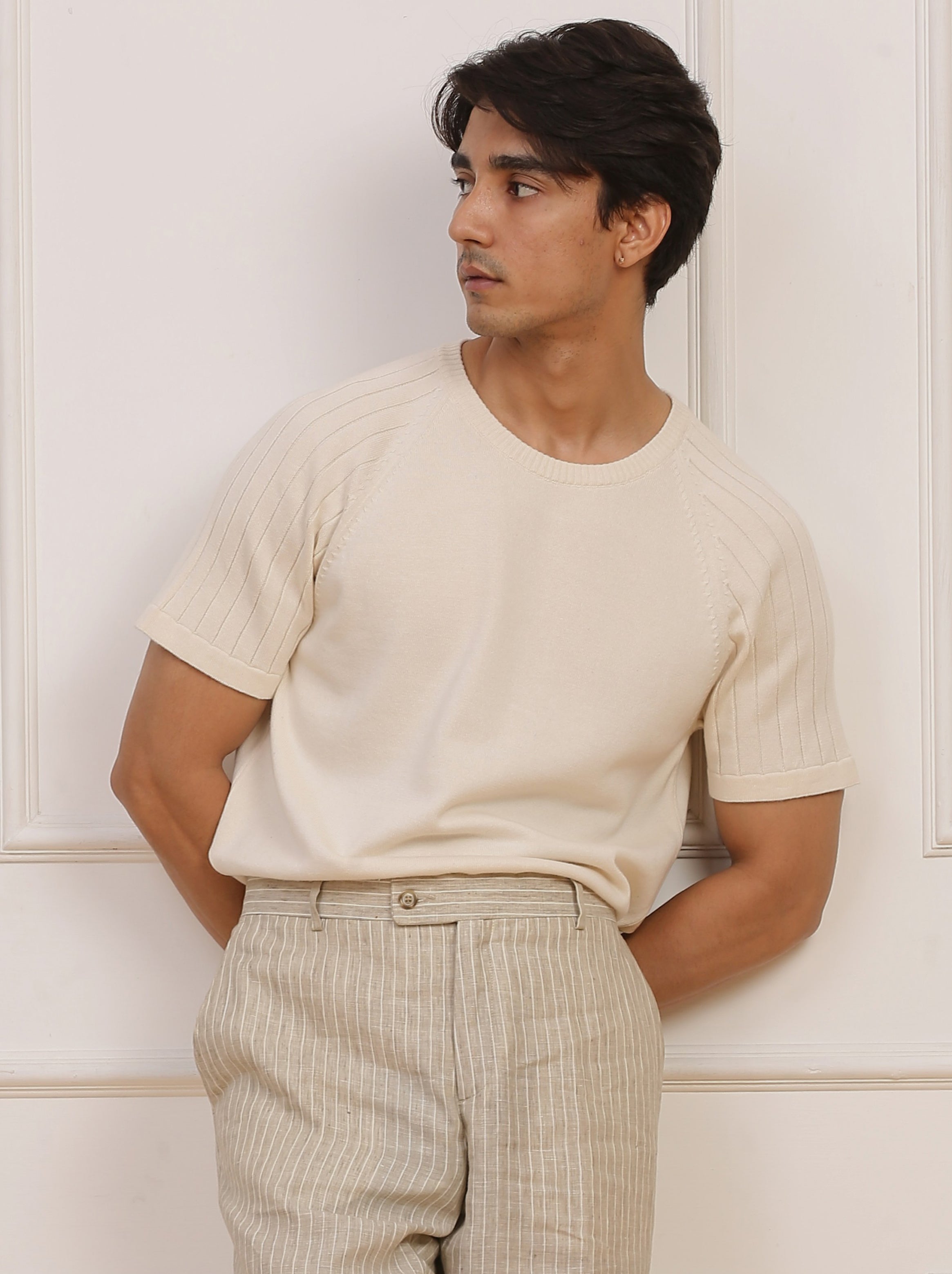 Cream Classic Crew Neck