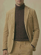 Tan Corduroy Suit Set